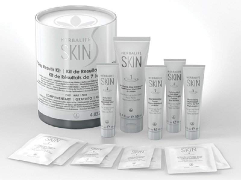 Herbalife SKIN 7 Day Results Kit Overview The Herbalife SKIN 7 Day Results Kit is clinically tested to show that skin looks 