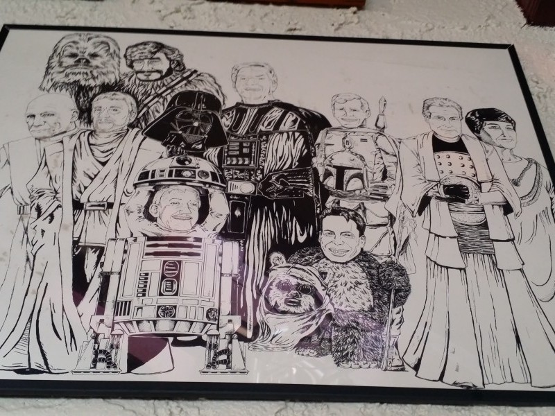 ARTISTS RENDERINGS OF STAR WARS CAST